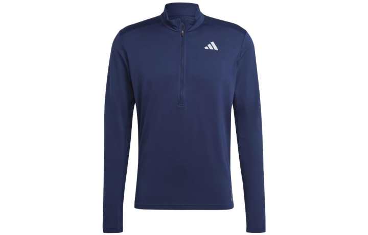 Adidas Adidas T Shirts Men's Dark Blue Stand Collar Moderate Straight Fit
