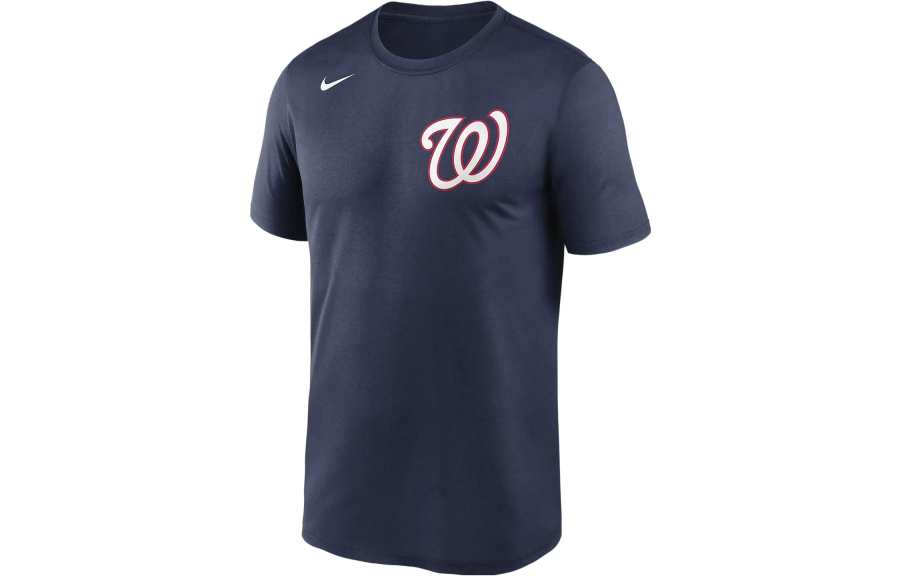 Nike Nike T Shirts Men's Navy Blue Crew Neck Moderate Straight Fit