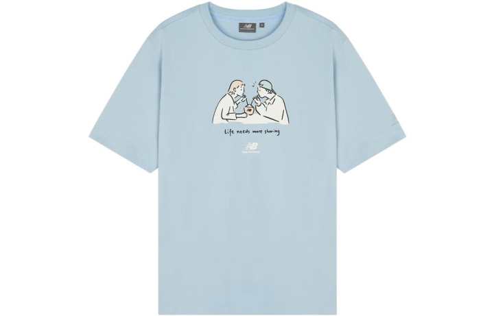 New Balance New Balance T Shirt Unisex Light Blue