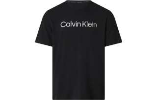 Calvin Klein T Shirts Men's Black Crew Neck Moderate Straight Fit