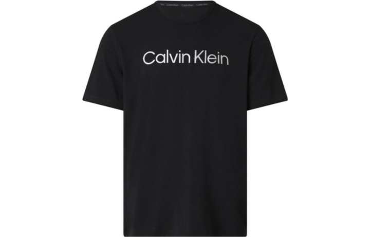 Calvin Klein Calvin Klein T Shirts Men's Black Crew Neck Moderate Straight Fit
