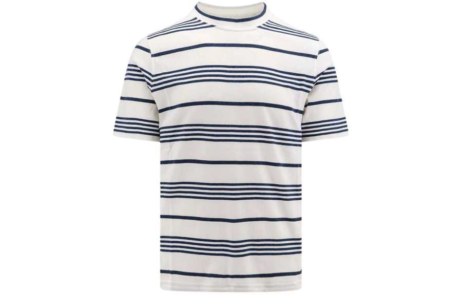 Brunello Cucinelli striped cotton T-shirt