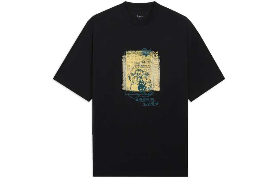 Li-Ning Li Ning x Disney T Shirt Men's Black