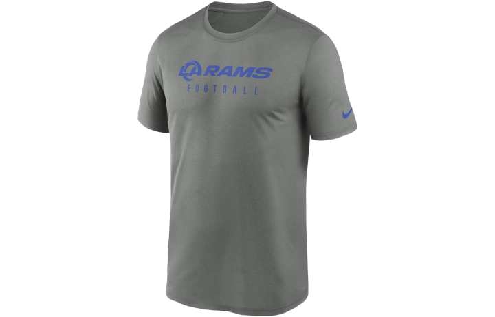 Nike Nike T Shirts Men's Gray Crew Neck Moderate Straight Fit
