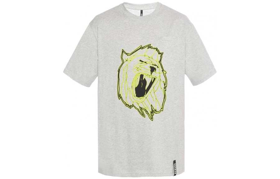 VERSACE T Shirts Men's Gray Crew Neck Moderate Straight Fit