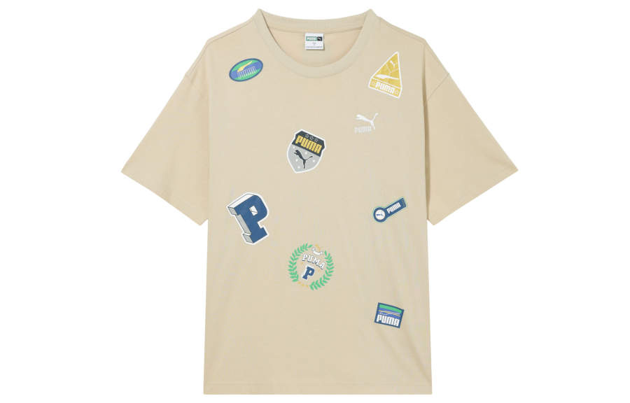PUMA PUMA T Shirt Unisex Light Khaki