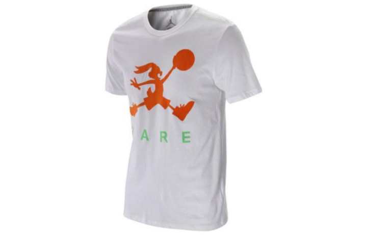Jordan Jordan T Shirts Men's White Crew Neck Thin Straight Fit