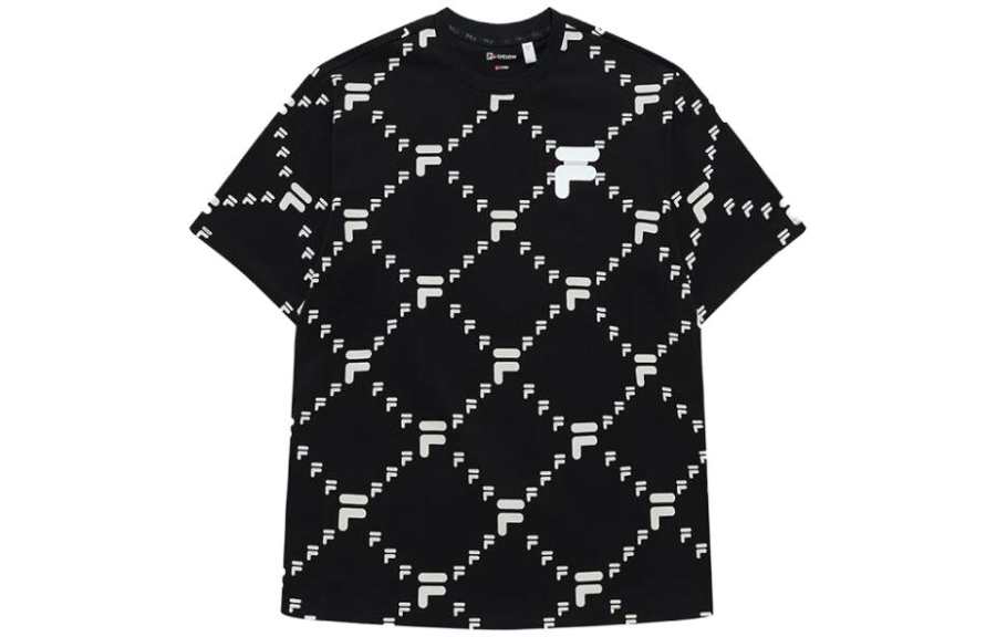 FILA FUSION T Shirt Unisex Black