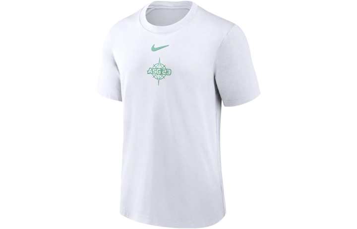 Nike Nike T Shirts Men's White Crew Neck Moderate Straight Fit
