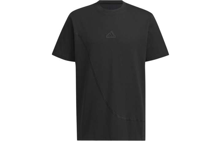 Adidas Adidas T Shirts Men's Black Crew Neck Moderate Straight Fit
