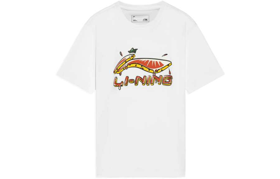 Li-Ning Li Ning Sports Fashion Collection T Shirt Unisex White