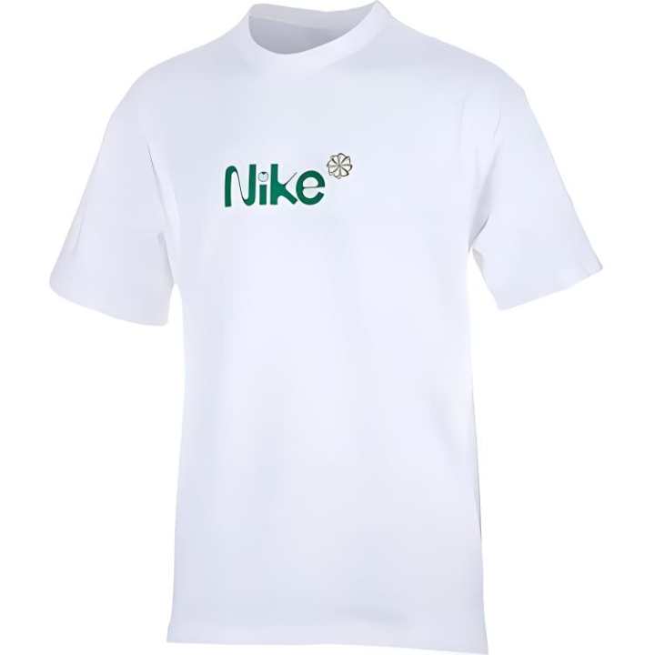 Nike Nike T Shirts Men's White Crew Neck Moderate Straight Fit