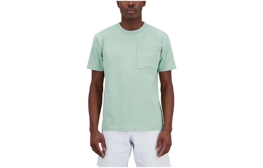 New Balance New Balance T Shirts Men's Green Crew Neck Moderate Other