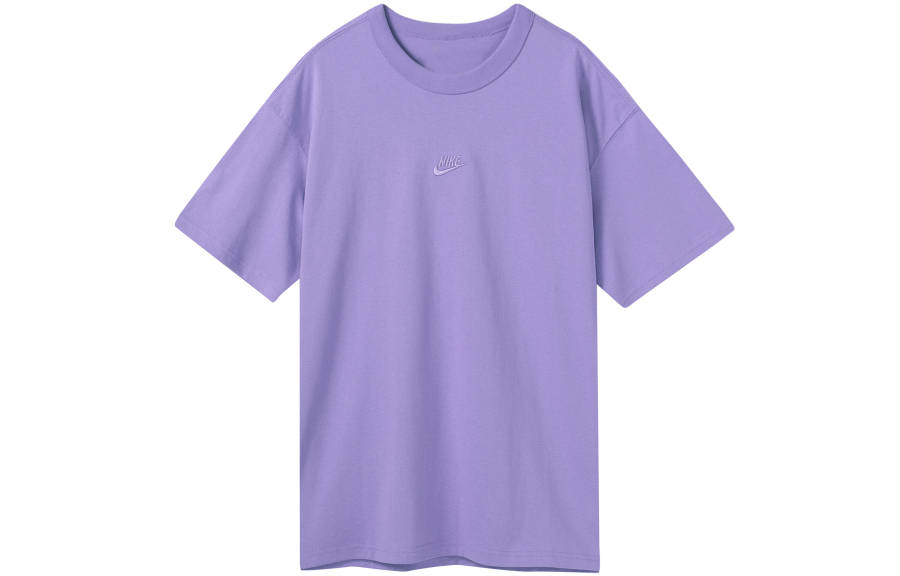 Nike Nike T Shirts Men's Purple Crew Neck Moderate Straight Fit
