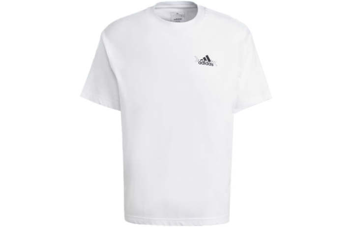Adidas Adidas T Shirts Unisex White Crew Neck Moderate Straight Fit