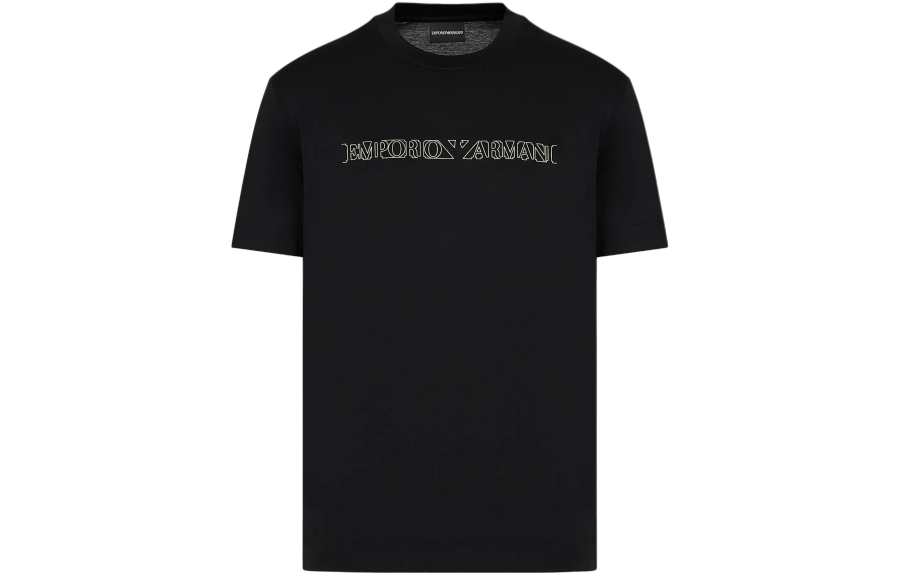 EMPORIO ARMANI Asv Lyocell blend Jersey T shirt With A Ramadan Capsule Collection Logo Print
