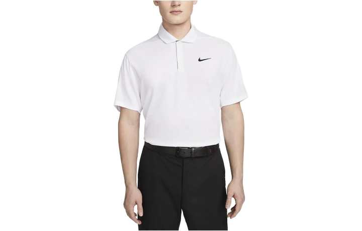 Nike Nike T Shirts Men's White Polo Collar Moderate Straight Fit