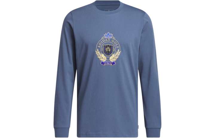 Adidas Adidas T Shirts Men's Blue Crew Neck Moderate Straight Fit