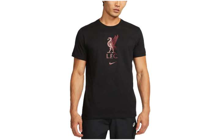 Nike Nike T Shirts Men's Black Crew Neck Moderate Straight Fit