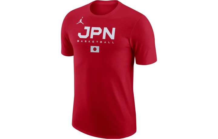 Jordan Jordan T Shirts Men's Red Crew Neck Moderate Straight Fit