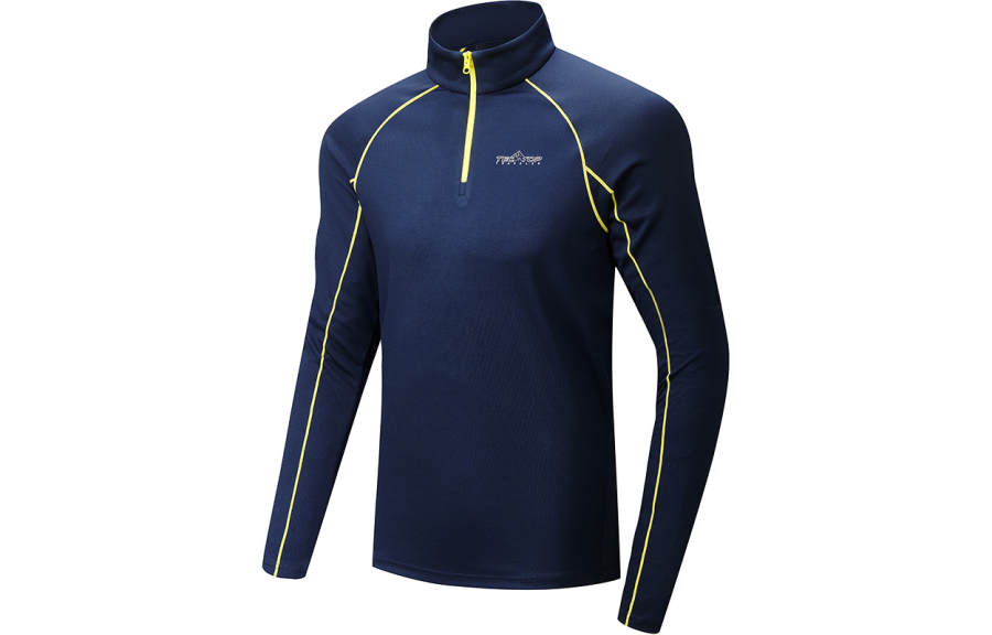 Tectop T Shirts Unisex Stand Collar Thin Straight Fit