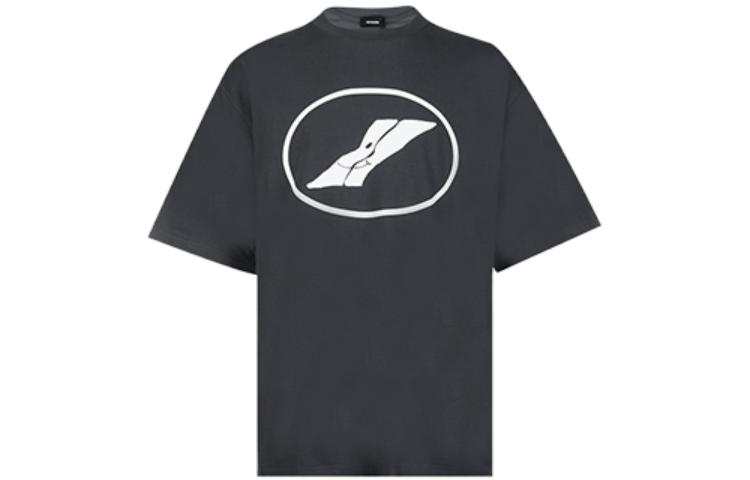 WE11DONE T Shirts Unisex Black Crew Neck Moderate Straight Fit