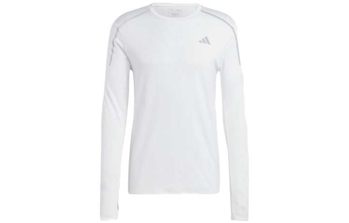 Adidas Adidas T Shirts Men's White Crew Neck Moderate Straight Fit