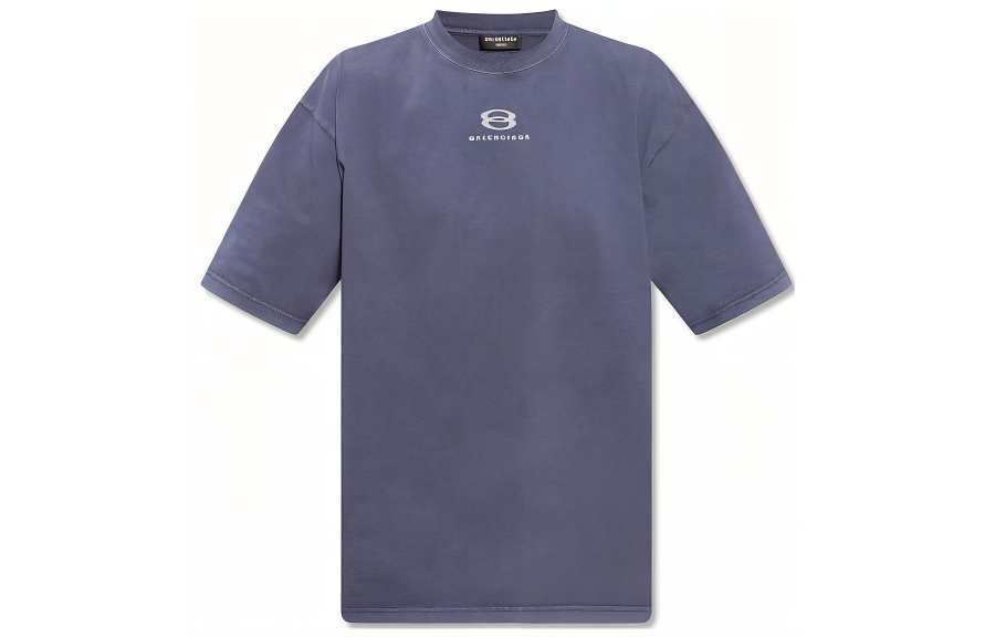 Balenciaga FW22 T Shirt Men's Gray Blue