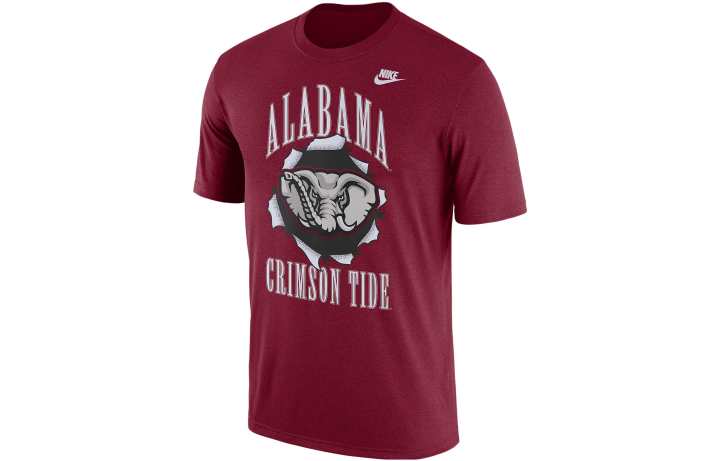 Nike Nike T Shirts Men's Dark Red Crew Neck Moderate Straight Fit