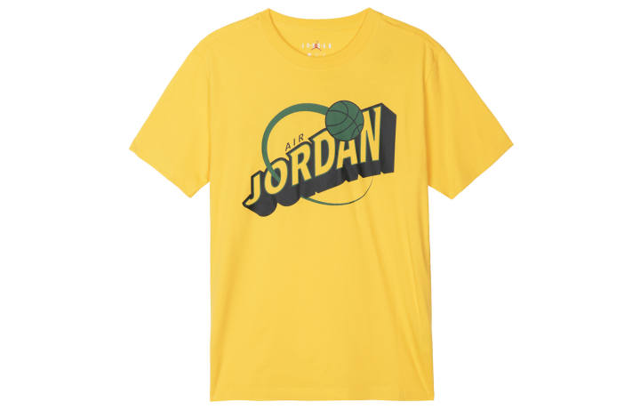 Jordan Jordan Set in Sleeve T Shirt Men's Yellow