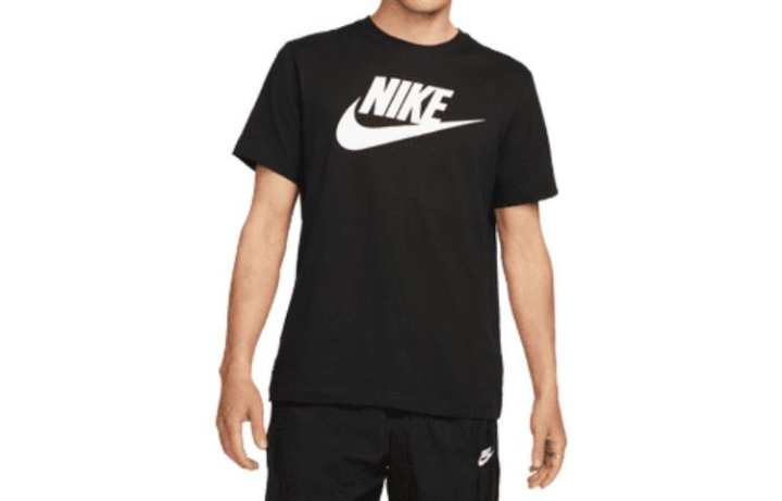 Nike Nike T Shirts Men's Black Crew Neck Moderate Straight Fit