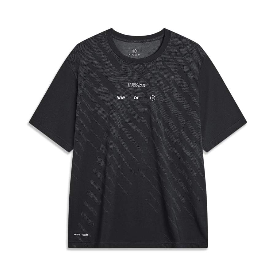 Li-Ning Li Ning Drop Shoulder Sleeve T Shirt Men's Black Smoky Ink Gray
