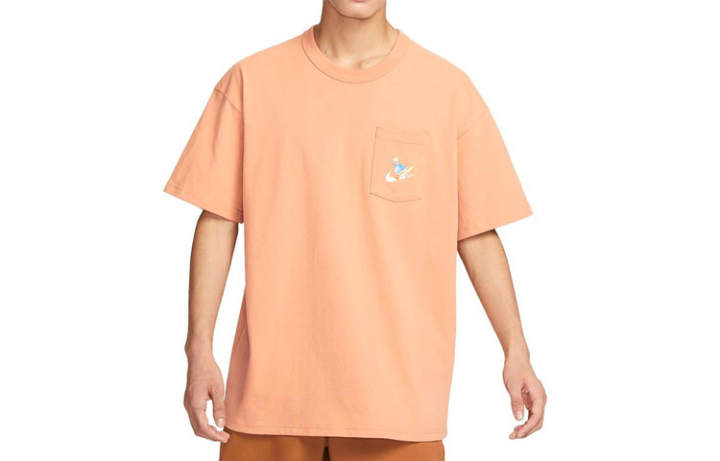 Nike Nike Drop Shoulder Sleeve T-Shirt Men's Orange