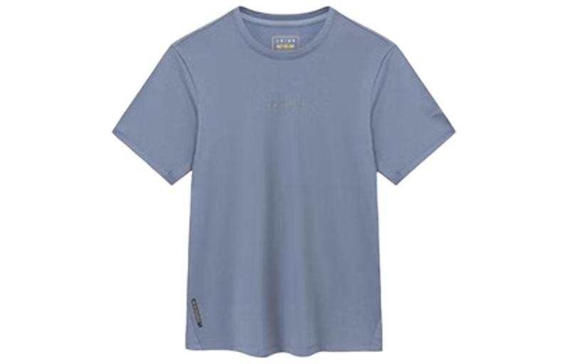 ANTA Variety Training Collection T Shirts Men's Rabbit Gray Crew Neck Moderate Straight Fit