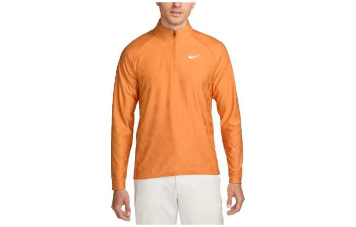 Nike Nike T Shirts Men's Orange Stand Collar Moderate Straight Fit
