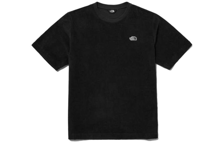 THE NORTH FACE T Shirts Men's Black Crew Neck Moderate Straight Fit