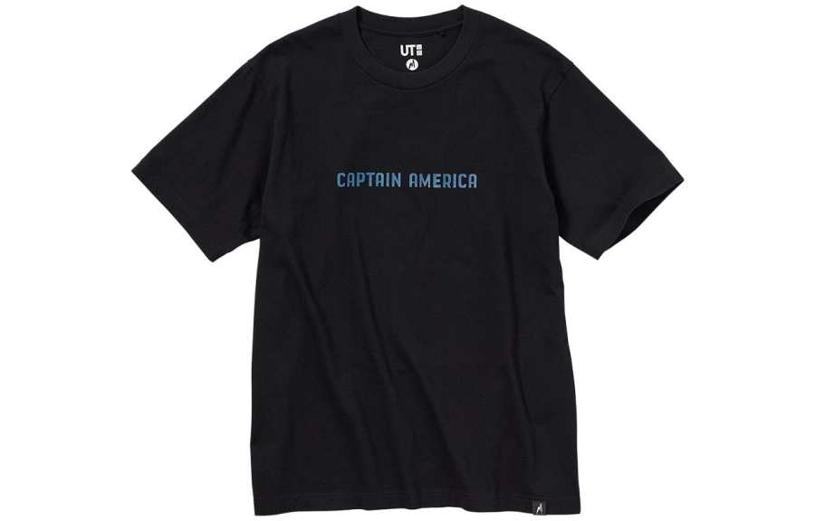 UNIQLO T Shirts Unisex Black Crew Neck Moderate