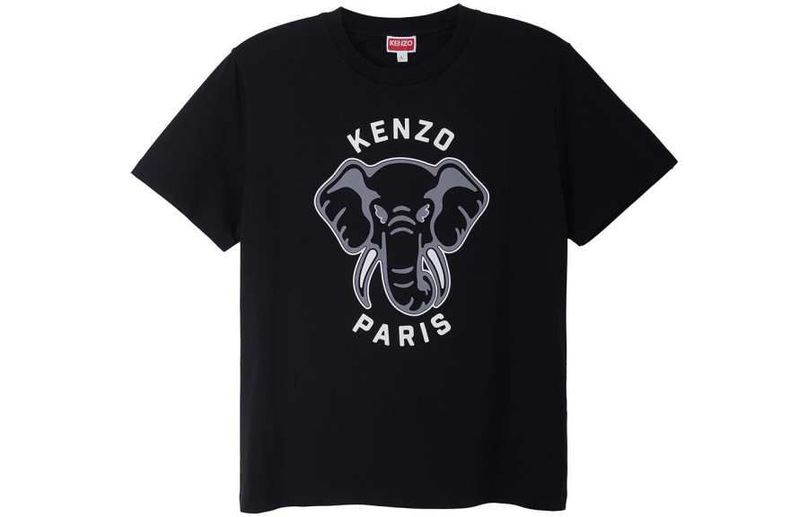 KENZO Elephant-print Cotton T-shirt