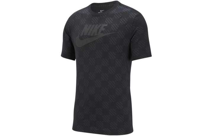 Nike Nike T Shirts Men's Black Crew Neck Moderate Straight Fit