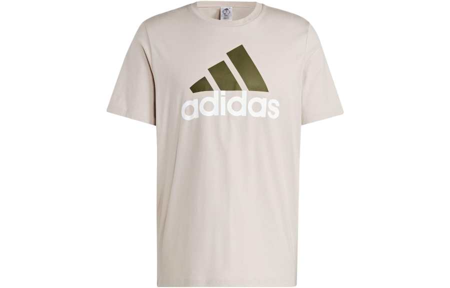 Adidas Adidas Drop Shoulder Sleeve T Shirt Men's Coffee