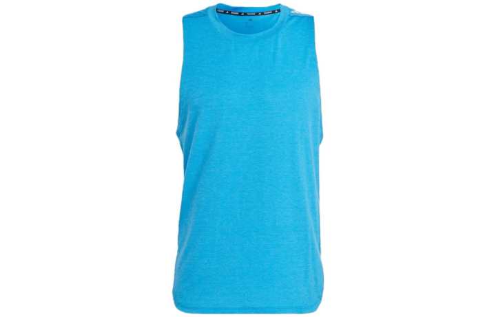 Adidas Adidas T Shirts Men's Bright Blue Crew Neck Moderate Straight Fit