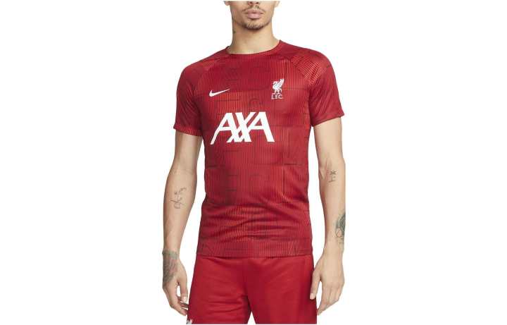 Nike Nike T Shirts Men's Red Crew Neck Moderate Straight Fit
