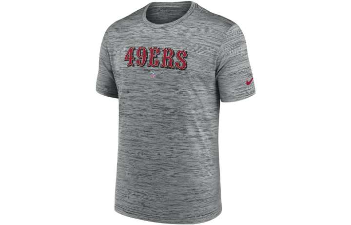 Nike Nike T Shirts Men's Gray Crew Neck Moderate Straight Fit