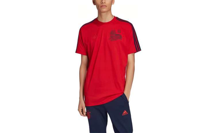Adidas Adidas Bayern Munich Black T Shirt Men's Red