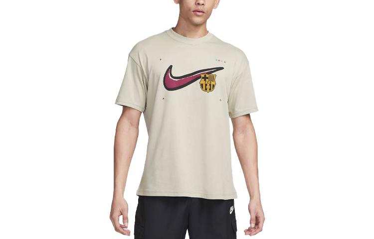 Nike Nike T Shirts Men's Apricot Crew Neck Moderate Straight Fit