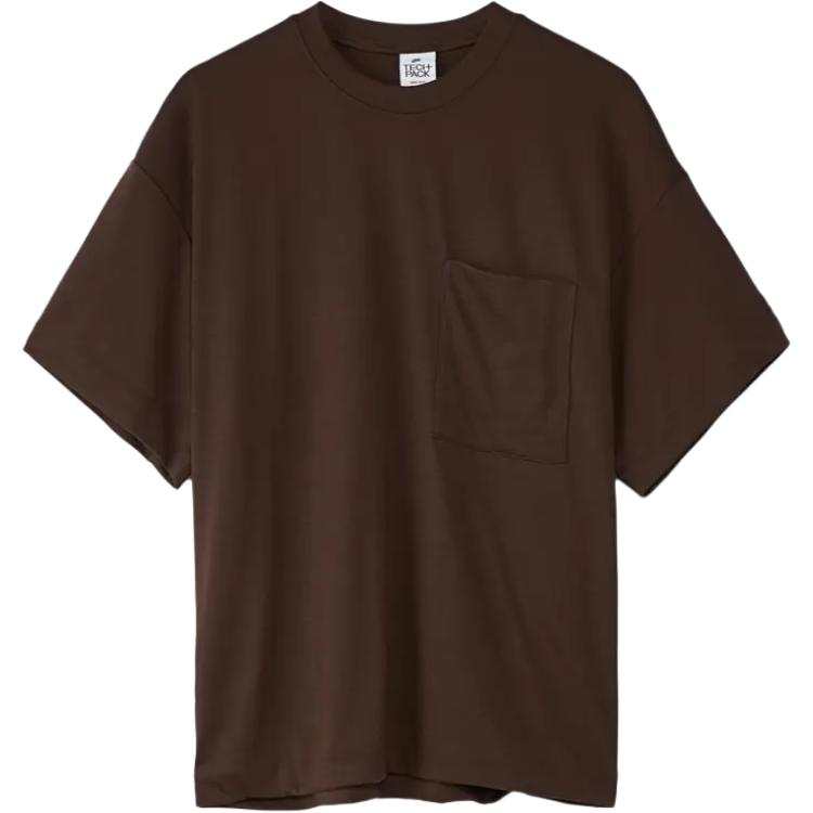 Nike Nike SPORTSWEAR TECH PACK T Shirts Men's Brown Crew Neck Moderate Straight Fit
