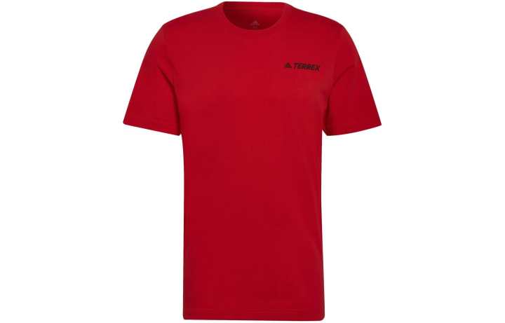 Adidas Adidas TX MOUN GFX TEE T Shirt Men's Red