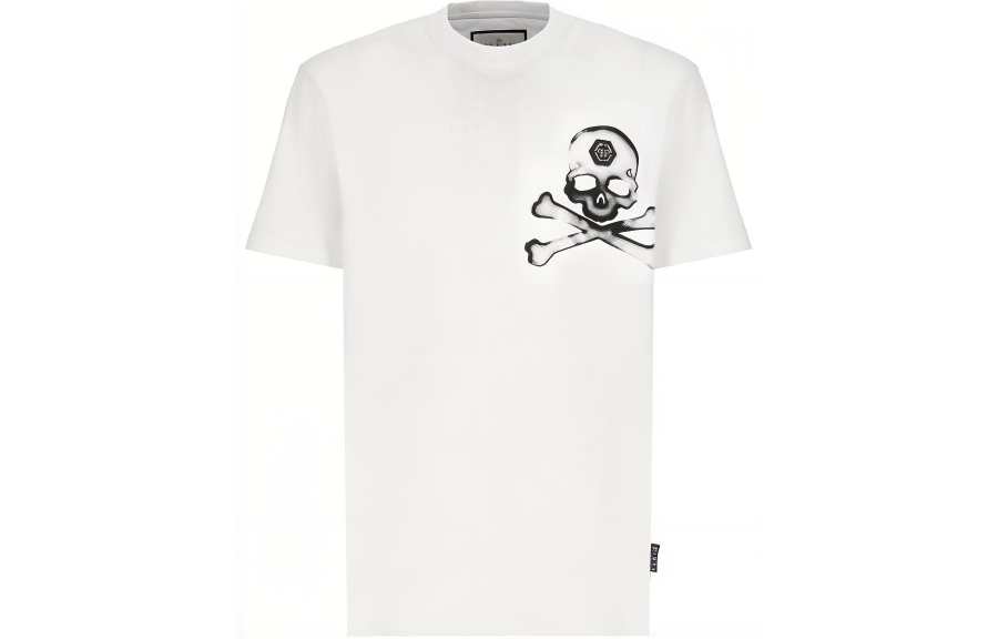 PHILIPP PLEIN Gothic Skull-Printed Crewneck T-Shirt