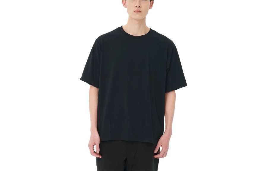 New Balance New Balance T Shirts Men's Black Crew Neck Moderate Straight Fit