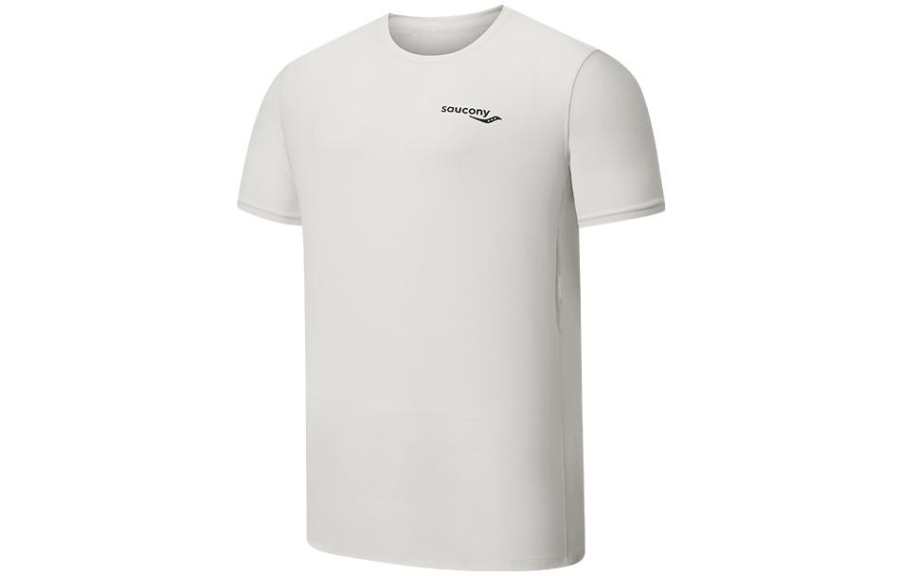 Saucony T Shirt Men's White Limestone